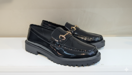 Chunky Loafers Black men's Glossy