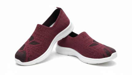 women’s casual slip-on Maroon