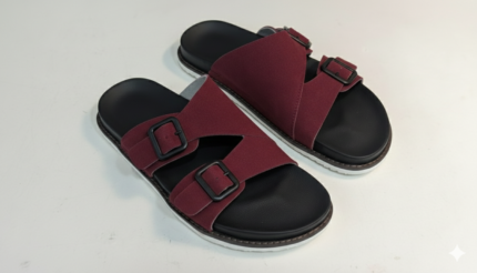 Men's Leather Sandal Maroon