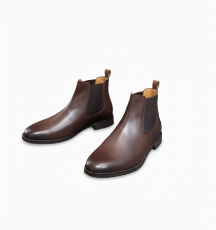 Men's Brown Genuine Leather Chelsea Boots