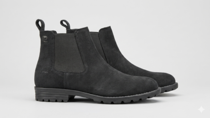 Suade Leather Chelsea boots Black