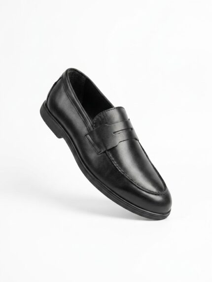 Penny Loafers for Men BLack - Classic Formal Slip-On Shoes