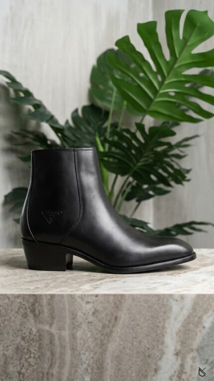 Cuban Heel Buffalo Leather Italian Shape