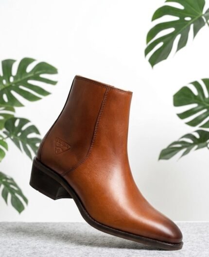Cuban Heel Ankle Boot