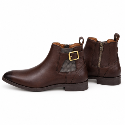 Ankle Chelsea Leathers Boots Brown