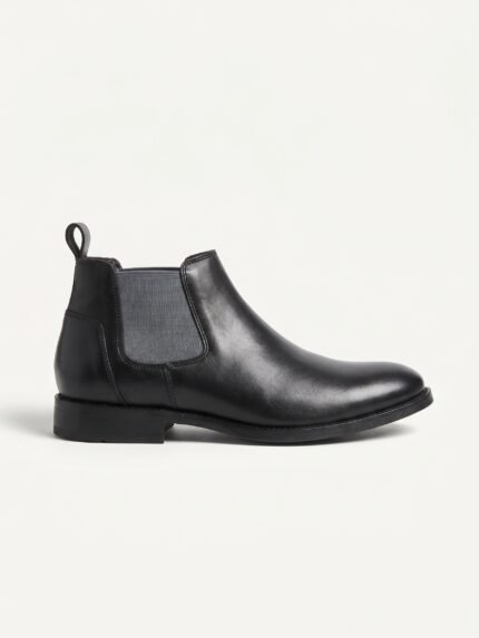 Brecon Black Leather Chelsea Boot